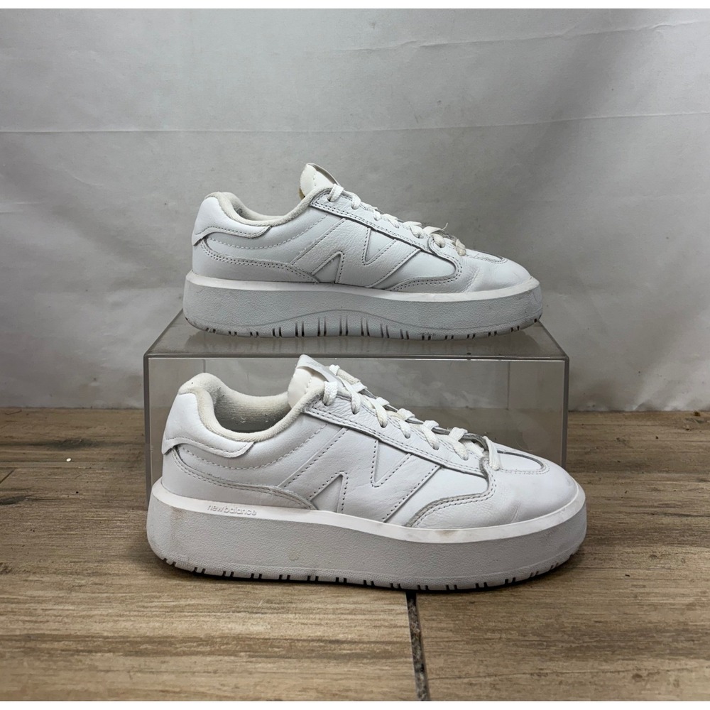 New Balance CT302CLA Platform Sneakers White Leather Mens Size 7.5